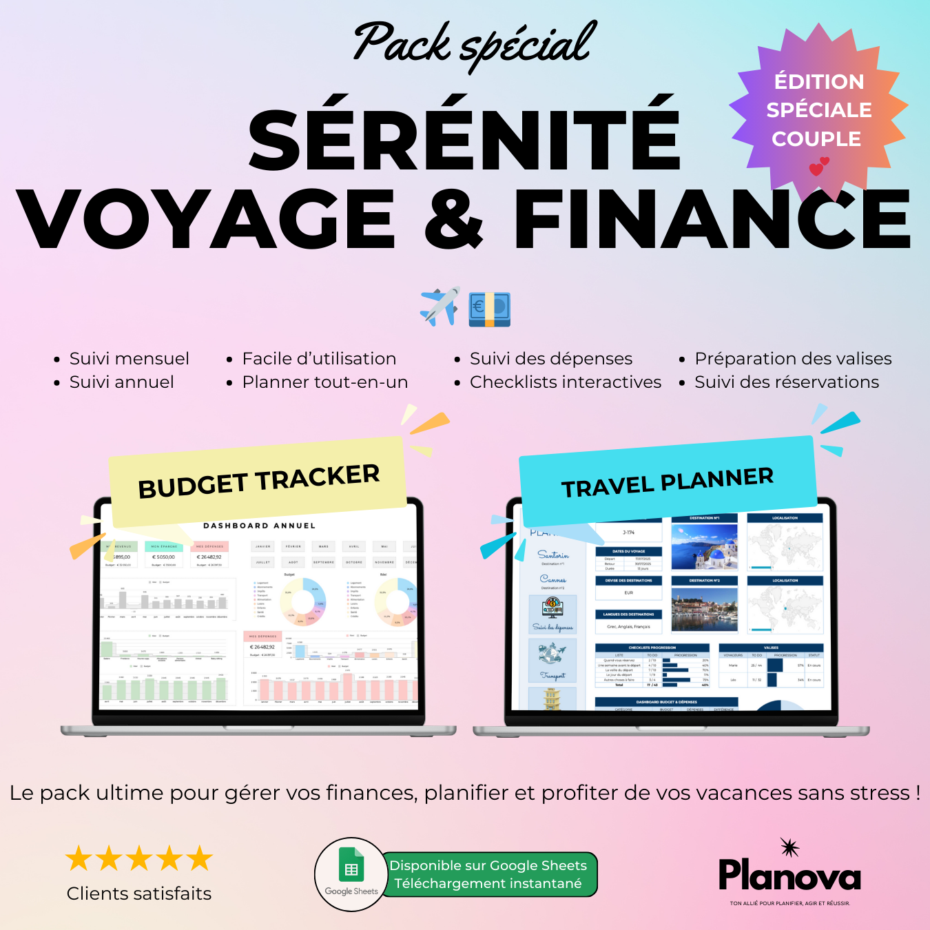 Pack Sérénité Voyage & Finance - Edition Couple