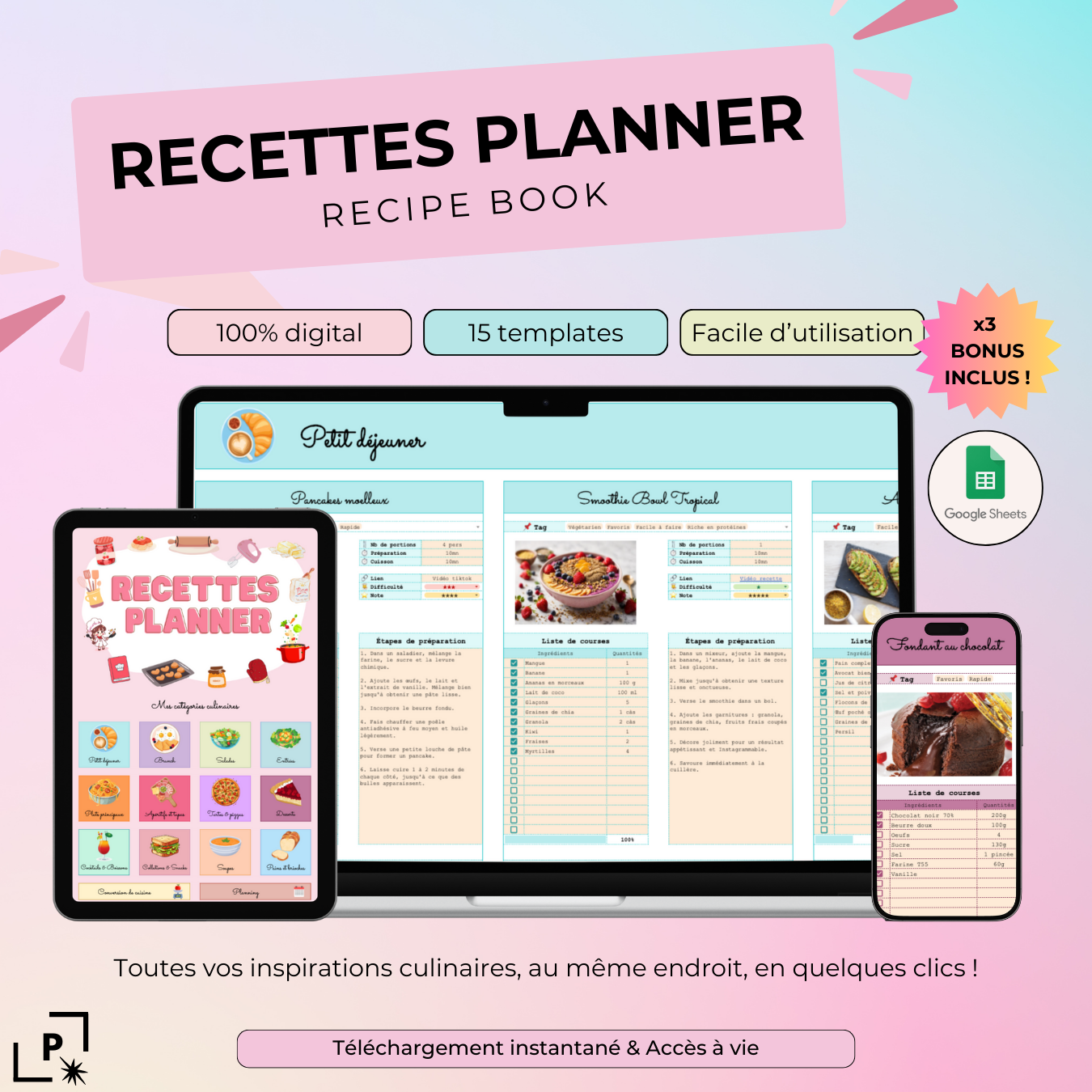 Recettes Planner - Recipe book