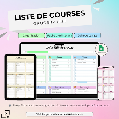 Liste de courses - Grocery List